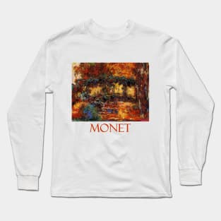 The Japanese Bridge (1918) by Claude Monet Long Sleeve T-Shirt